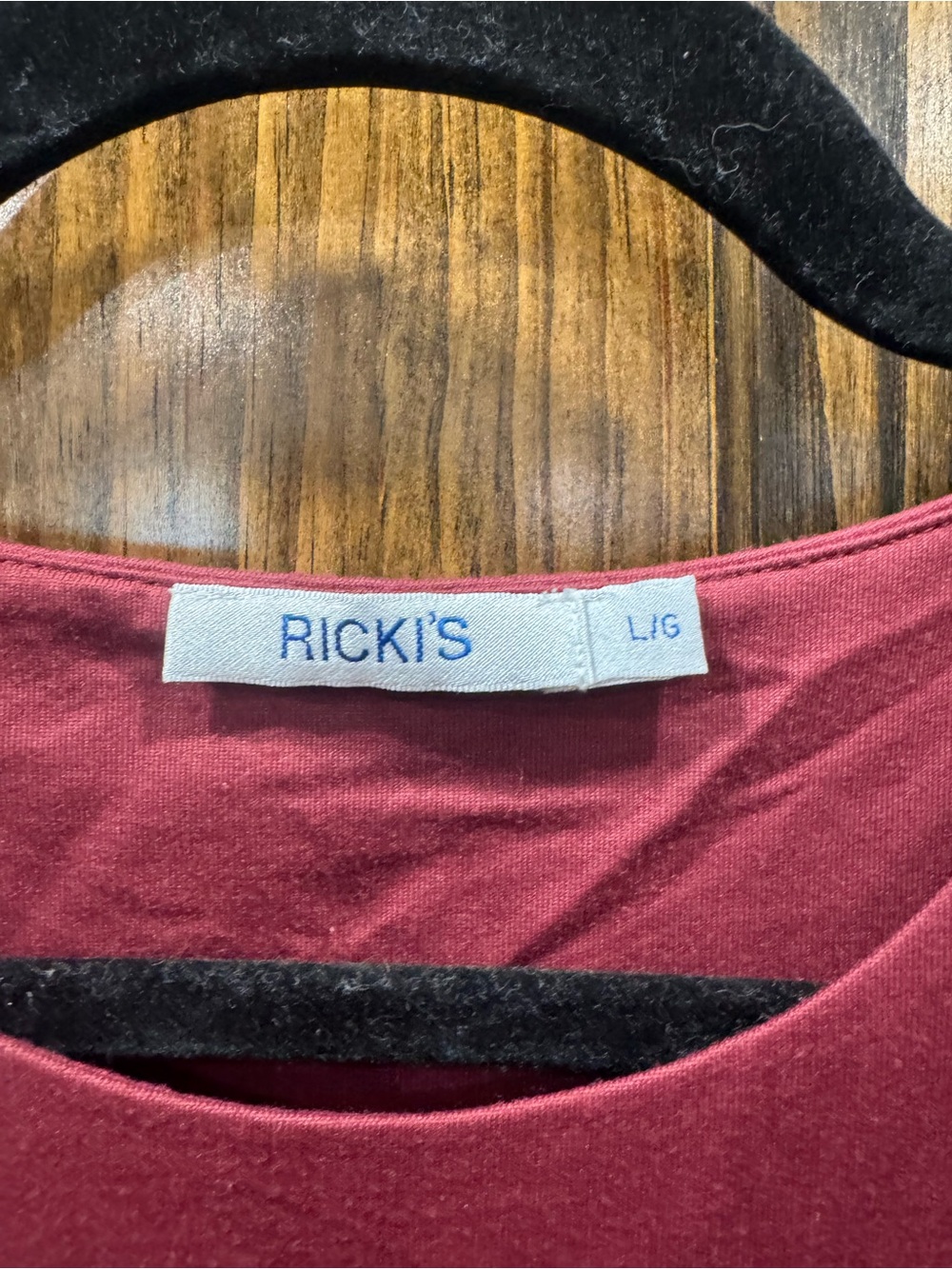 Ricki's Sleeveless Scoop Neck Bodysuit in Wine - Picture 3 of 3